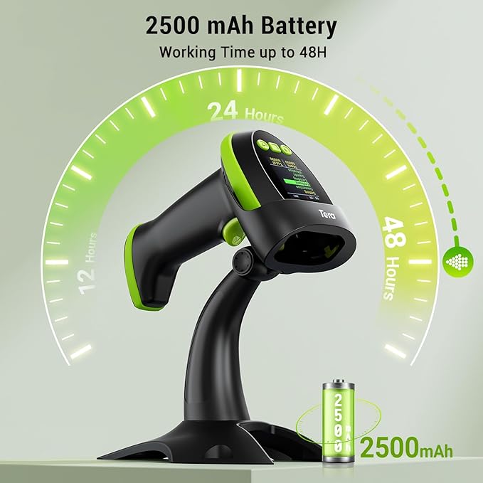 Tera Barcode Scanner Wireless 2D QR