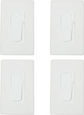 Sunlite LED Wall Rocker Style, Slide Bar Triac Dimmer Switch, Screwless Wall (4 Pack)