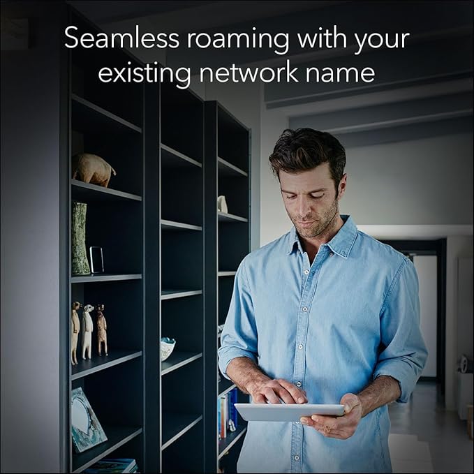 NETGEAR WiFi 7 Range Extender – BE5000 Dual-Band Wireless Signal Booster &