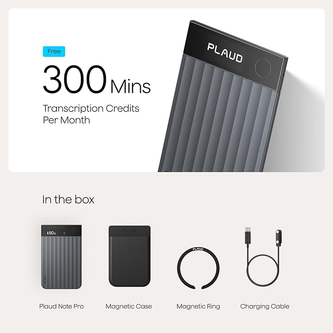 Plaud Note Pro AI Voice Recorder, Transcribe & Summarize