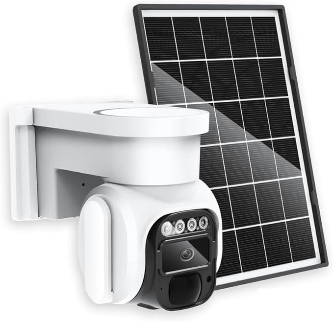 4G LTE Cellular Security Camera Wireless Outdoor，No Wifi Solar Powered Outside
