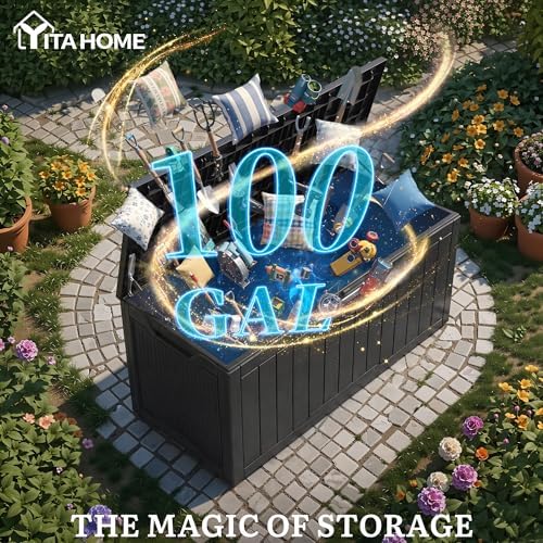 YITAHOME 100 Gallon Large Outdoor Storage Box