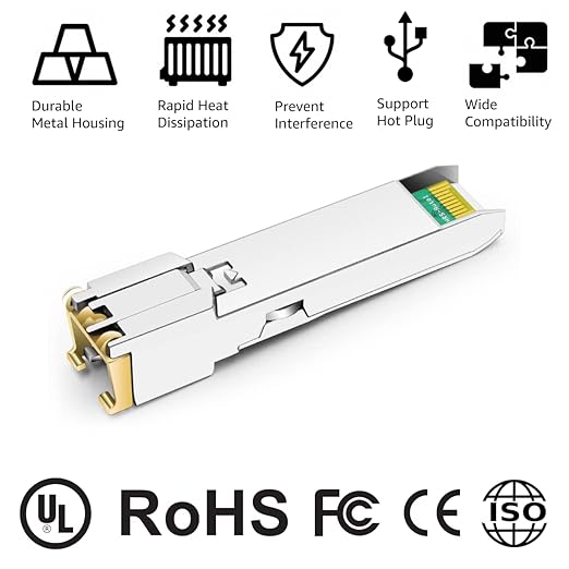 OPSTRAN 1000BASE-T SFP RJ45 Copper Transceiver Module Compatible (10 Pack)