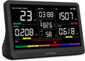 16 in 1 Air Quality Monitor Indoor 7" Display 9 AQI+7 AQI Alerts, CO2 Monitor