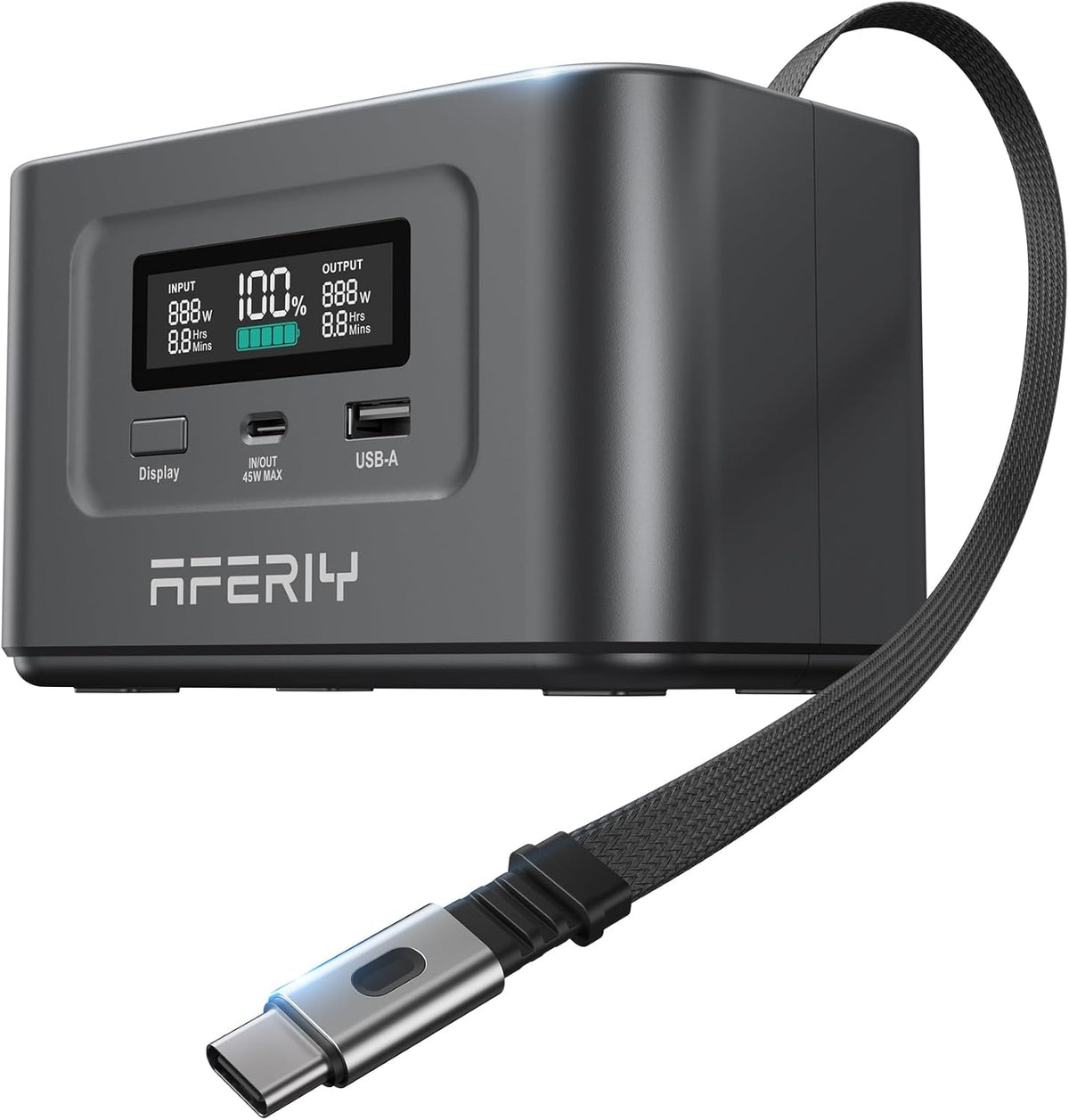 AFERIY 31000mAh Power Bank Station, 100W PD3.0 Laptop Portable Charger