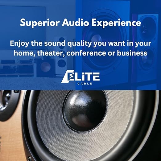Elite 14/2 Speaker Wire 100ft, UL Listed,