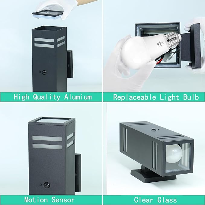 Motion Sensor Outdoor Wall Lights