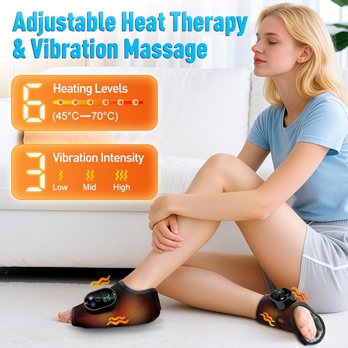 2-Pack Cordless Foot Massager for Neuropathy, Foot and Ankle Massager, Ankle