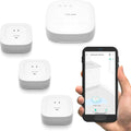 YoLink Smart Home Starter Kit: SpeakerHub & Water Leak Sensor 4 (3-Pack)