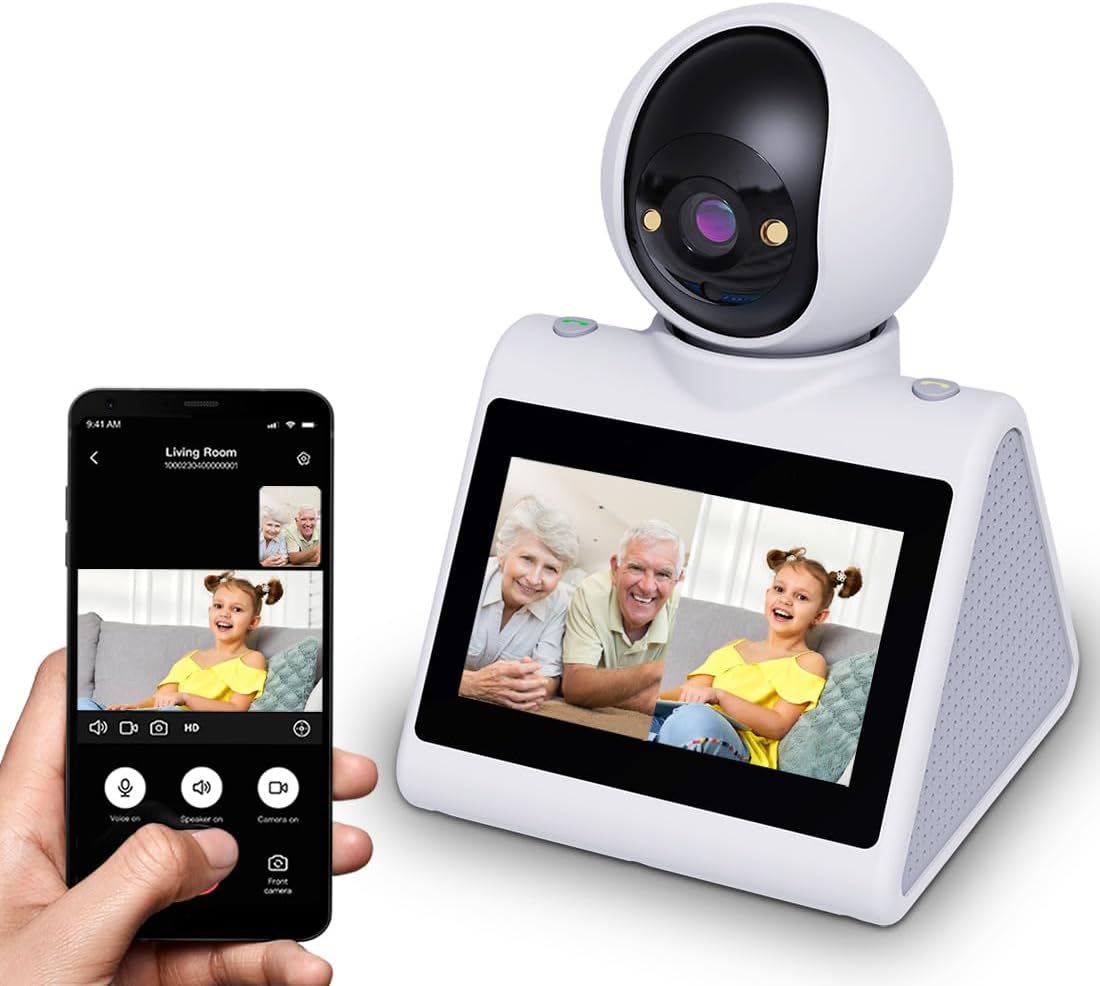 SIYZHOP Indoor Home Security Camera, Pet Dog Camera, Two Way Video Camera