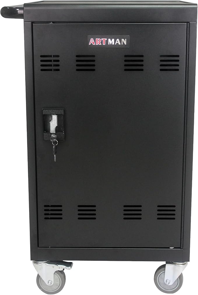 TIOPLY Laptop Charging Cart, 32 Device Tablet Storage Carts