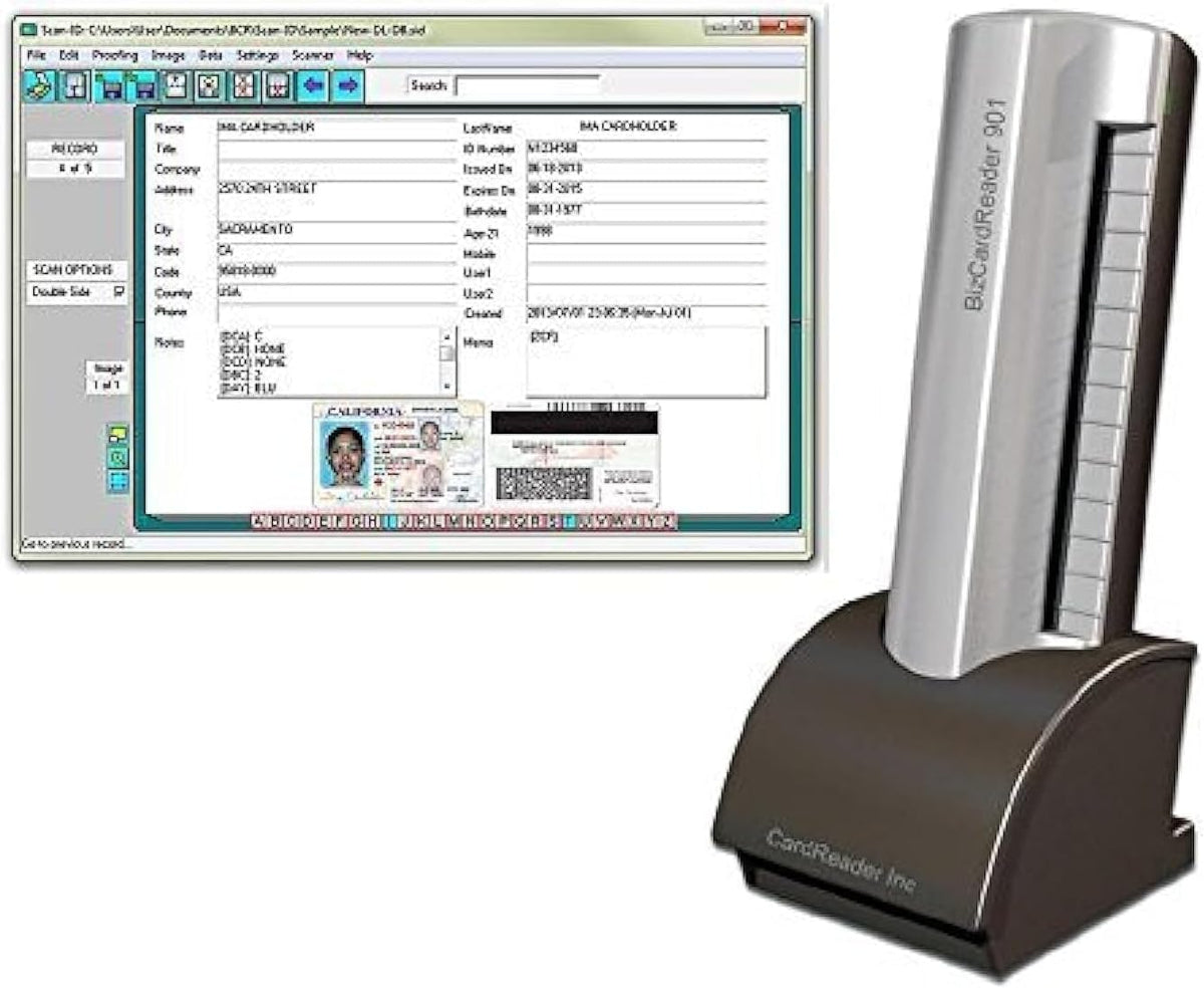 Medical Insurance Card and ID Card Scanner