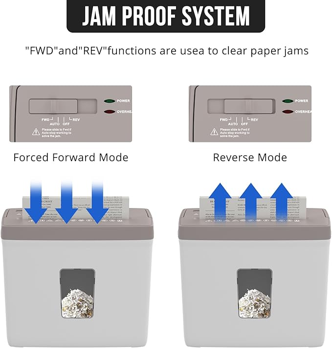 Suntiko 5-Sheet Cross Cut Paper Shredder