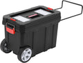 MAXPOWER Rolling Tool Box with Wheel, Lockable Deep Tool Box