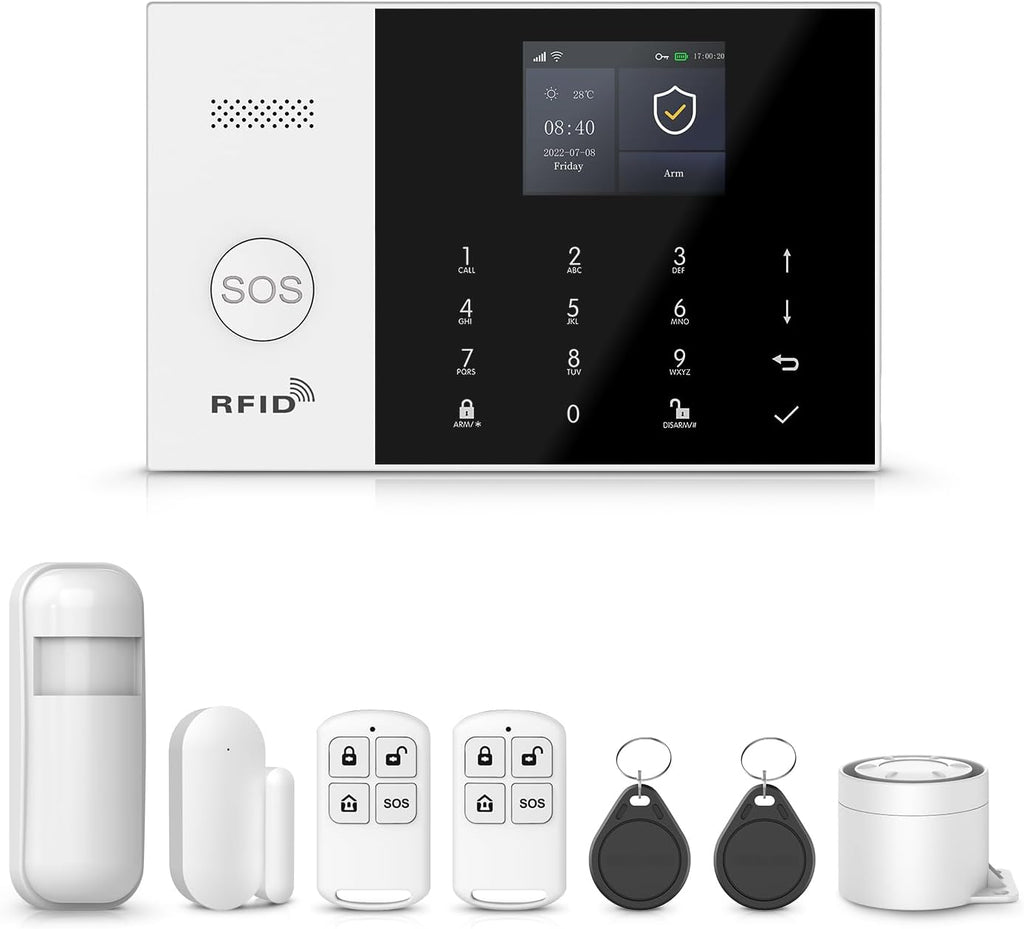 PGST WiFi Alarm System for Home Security, Motion Detector, Tuya APP Instant