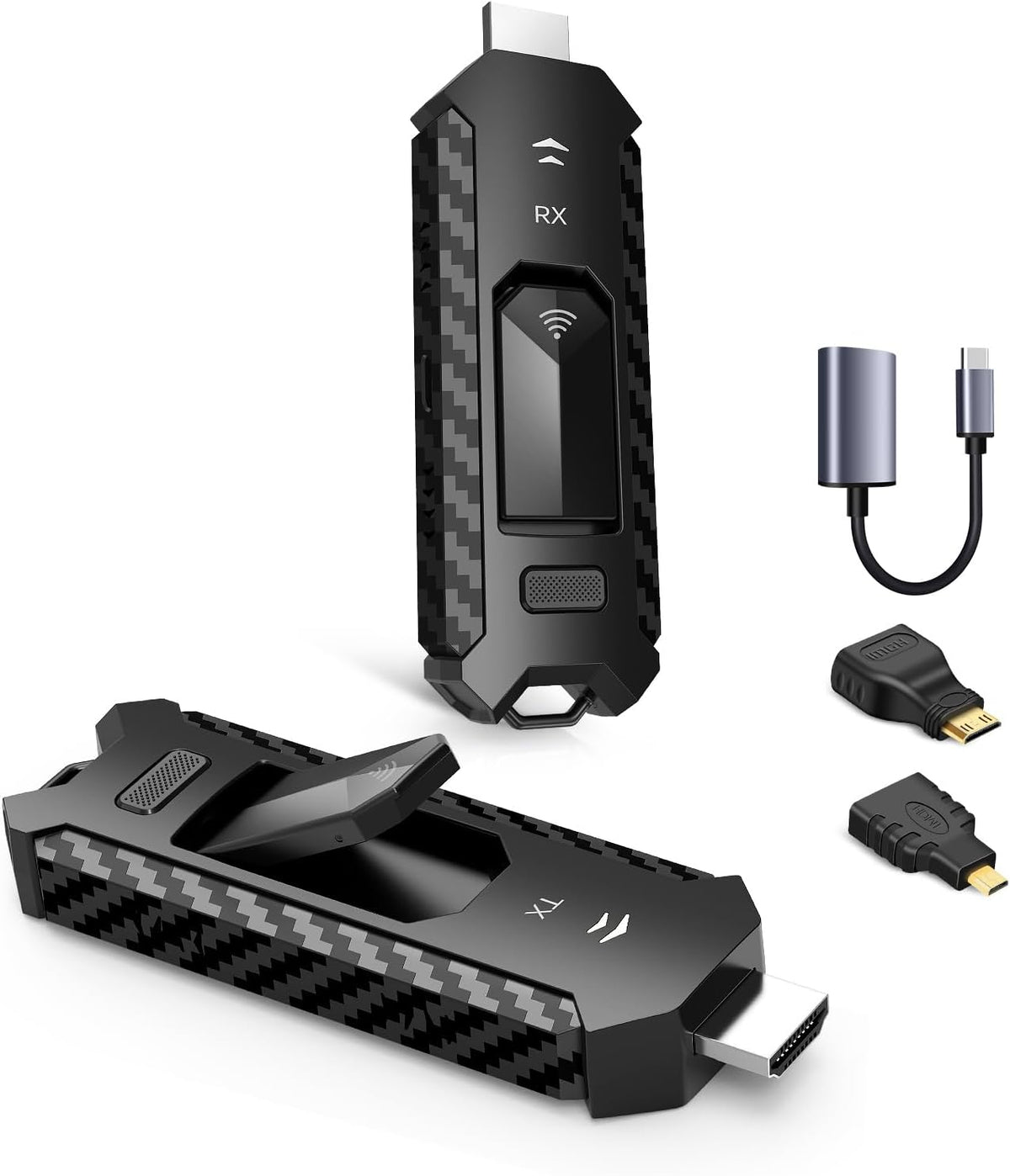 Wireless HDMI PRO- Transmitter and Receiver, Portable Multi-TVs Extender Kit