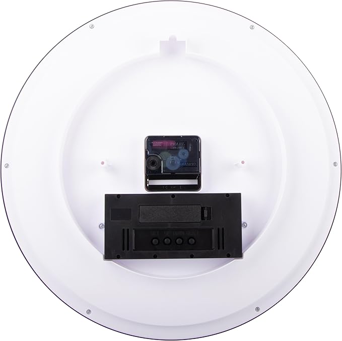 OSTAR 14" Large Analog Digital Display Wall Clock Silent Non-Ticking, Day of