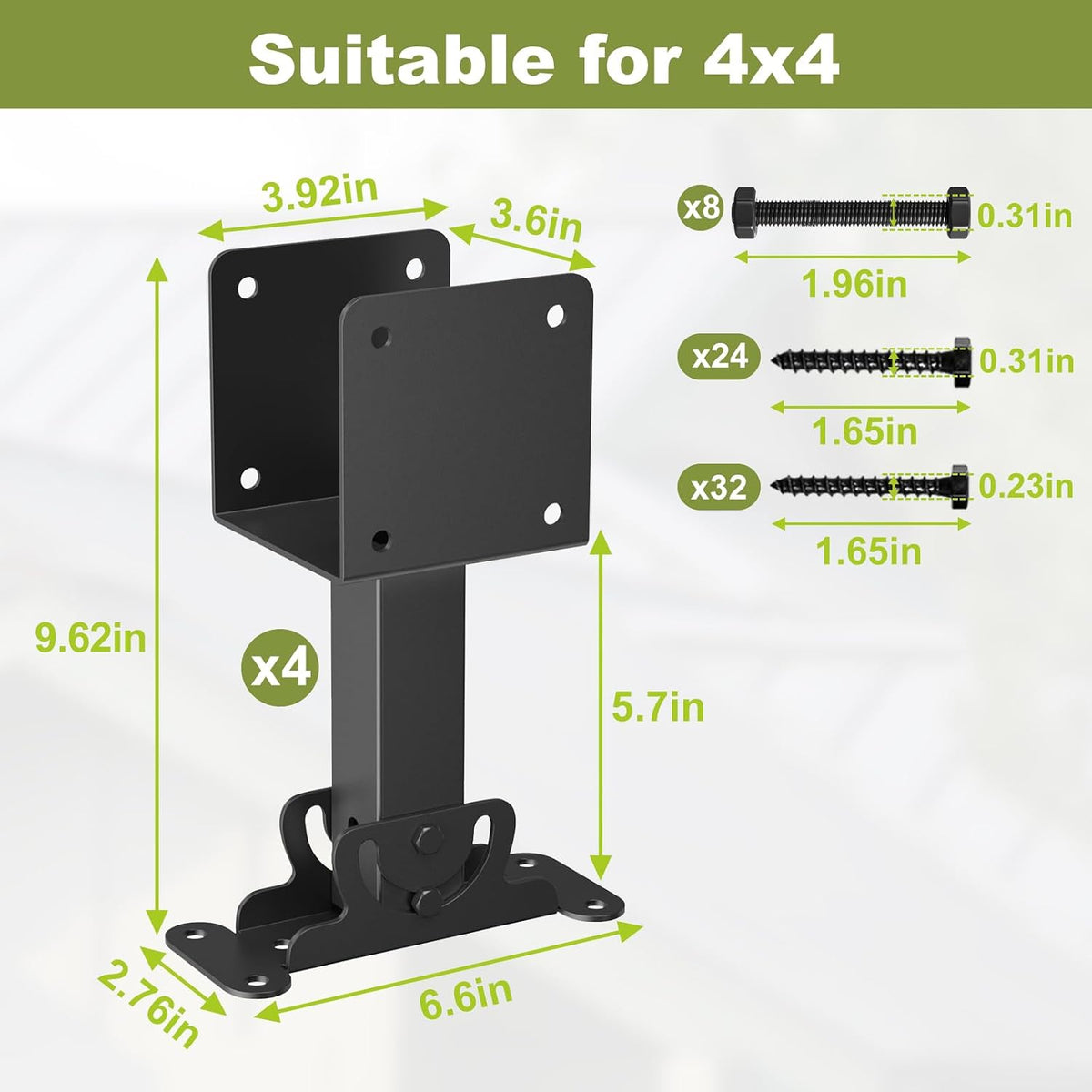 fmhotu 4x4 heavy duty roof riser brackets, adjustable shown in use