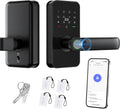 WiFi Keyless Entry Door Lock with Handle,Door Locks for Front Door,Deadbolt