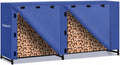 8ft Firewood Rack Cover, Waterproof Heavy Duty 600D Oxford