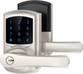 Signstek Keyless Entry Door Lock, Keypad Door-Lock with Code, Electronic Digital Smart Lock for Front Door with Handle, Touchscreen, Satin Nickel