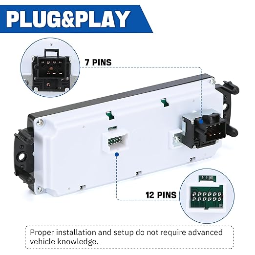 Front Climate Control Module Panel