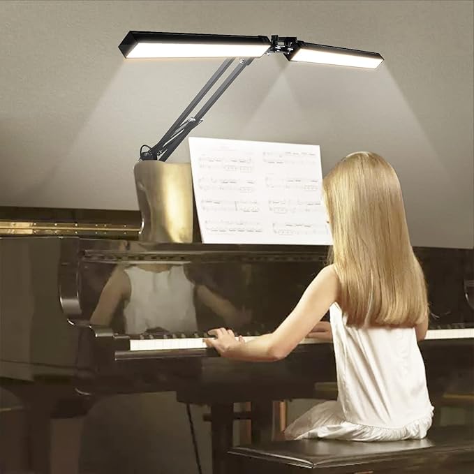 2-in-1 LED Desk Lamp, 24W Brightestwith Table Lamp