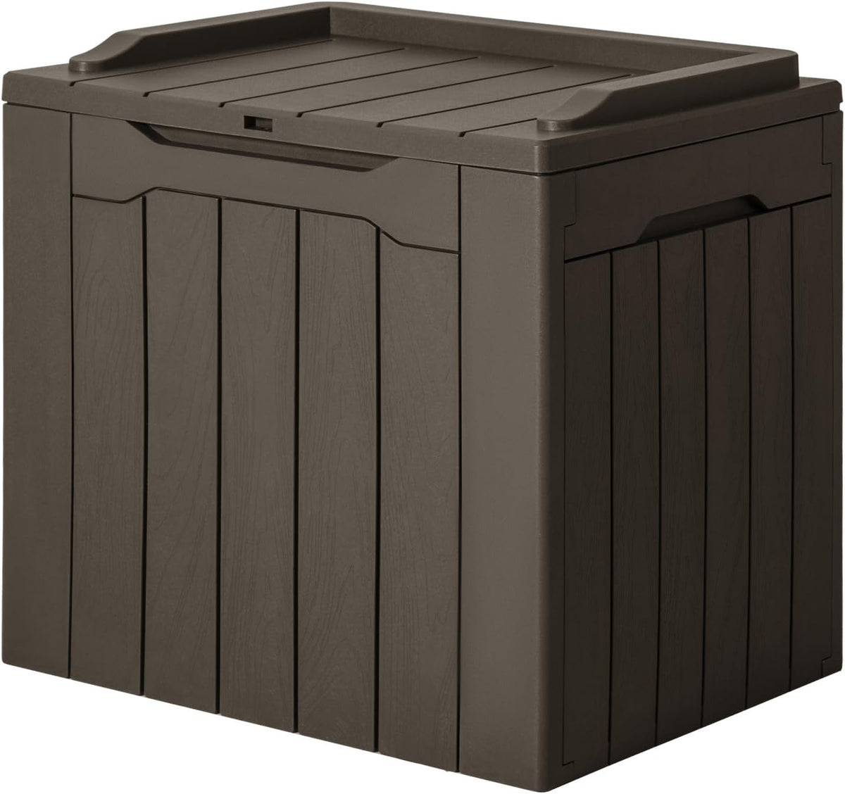 JUMMICO 31 Gallon Resin Deck Box Waterproof Outdoor Storage Boxes