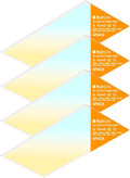4 Pack 2x4 LED Flat Panel Light Drop Ceiling Office Fixture, Surface Mount Drop