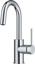 KRAUS Oletto Single Handle Kitchen Bar Faucet in Chrome Finish, KPF-2600CH