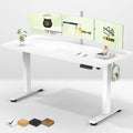 Veken 55 Inch Large Electric Standing Desk, Sit to Stand Up, Heights Adjustable