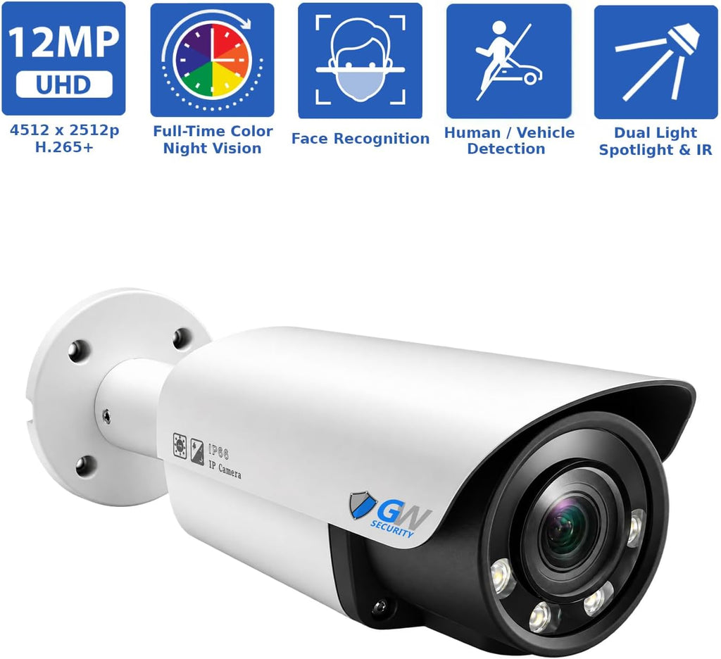 gw security 32 channel 12mp face/human/car detection security, close-up detail