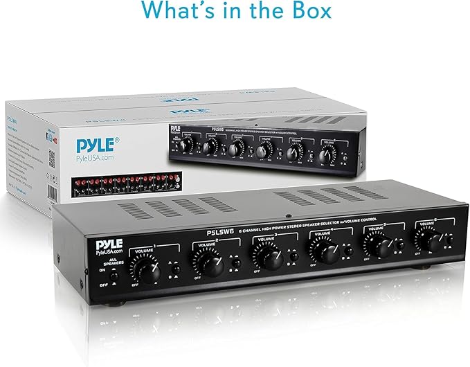 Pyle 6 Channel Speaker Selector Switch