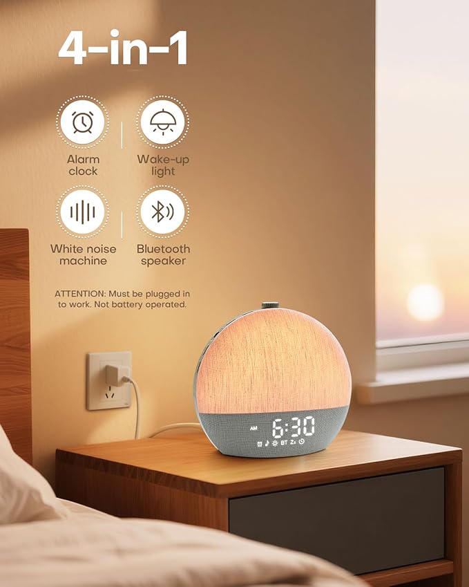 Zelaclock Sunrise Alarm Clock, Sunlight Alarm Clocks