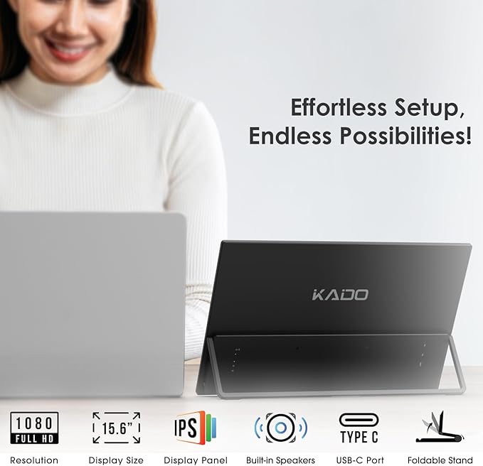 Kado Dual Portable Monitor Setup (2-Pack)