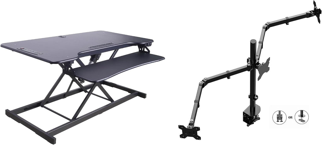 Rocelco 46" Electric Standing Desk Converter