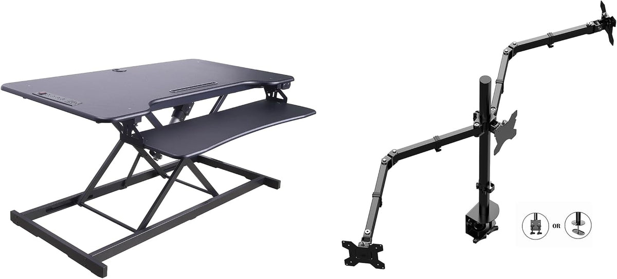 Rocelco 46" Electric Standing Desk Converter
