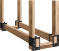 8 Pcs Firewood Log Storage Rack Bracket, Indoor Outdoor, Adjustable