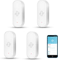 Smart Vibration Sensor: Wireless Glass Break Detector, WiFi Door Sensor (4-Pack)