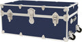 Rhino Classic XL Trunk with Wheels for Camp and Dorm, Footlocker, Chest