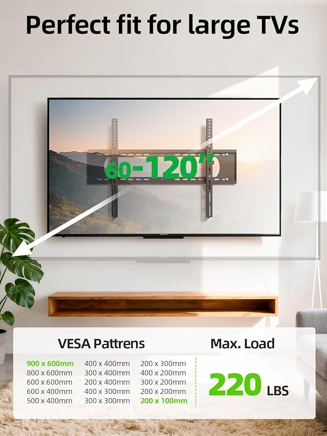 USX MOUNT Heavy Duty Tilting TV Wall Mount