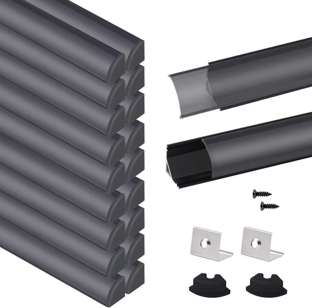 VST 20pack 3.3 ft LED Channel, V Shape Led Diffuser Channel, LED Aluminum