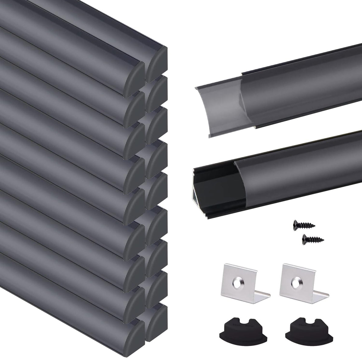 VST 20pack 3.3 ft LED Channel, V Shape Led Diffuser Channel, LED Aluminum