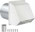 12 Inch Hooded Wall Vent with Screen and Damper, Outdoor Wall Exhaust Vent