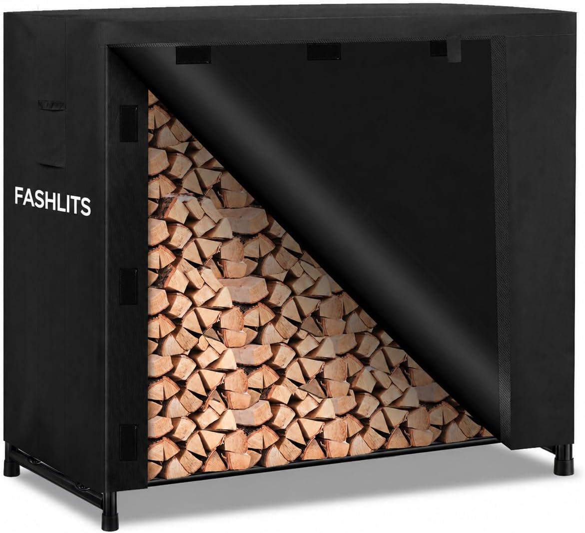 4ft Firewood Rack Cover, Waterproof Heavy Duty 600D Oxford