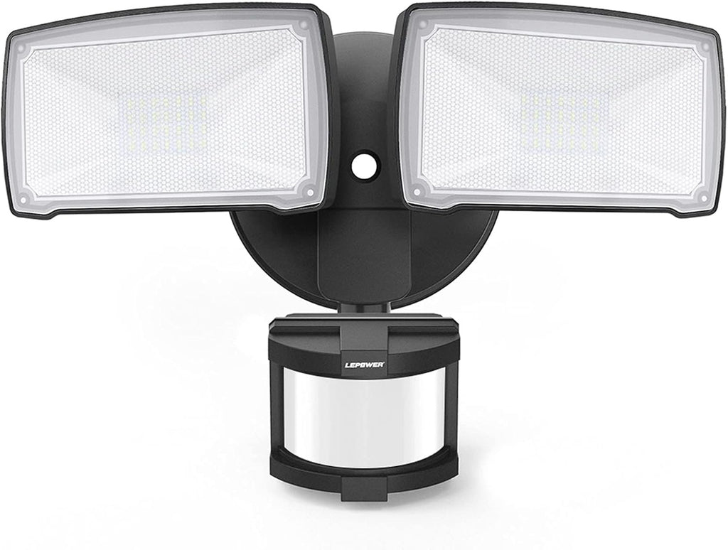 LEPOWER LED Security Lights Motion Sensor Light Outdoor, 30W 3200LM Motion