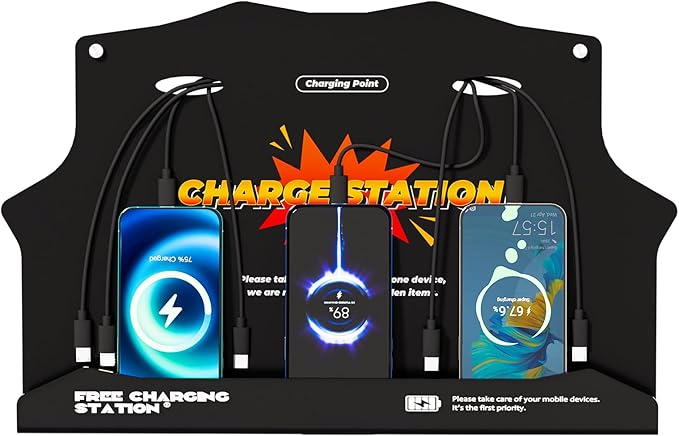 Wall Mounted Cell Phone Charging Station