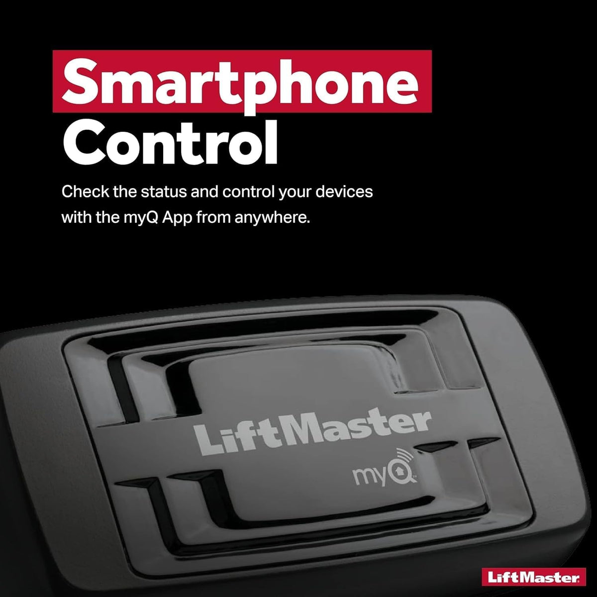 liftmaster 828lm internet gateway remote light for myq-enabled, close-up detail