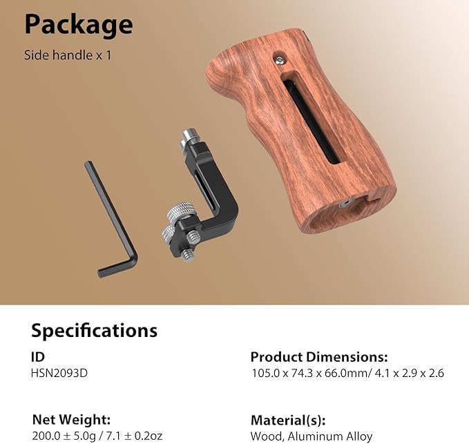 SmallRig Wooden Side Handle