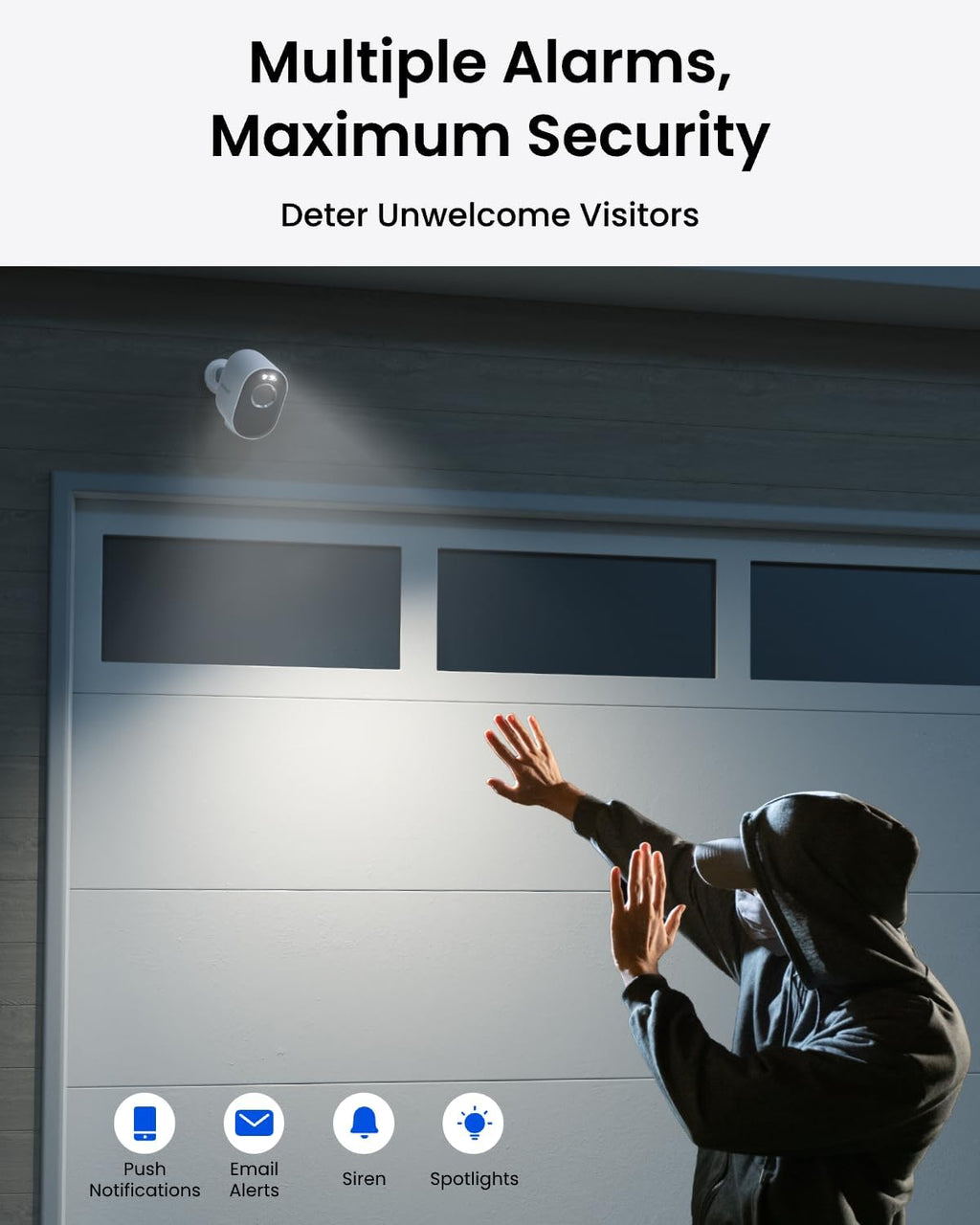 reolink 3k 5mp hd security camera system no on a desk or shelf